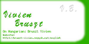 vivien bruszt business card